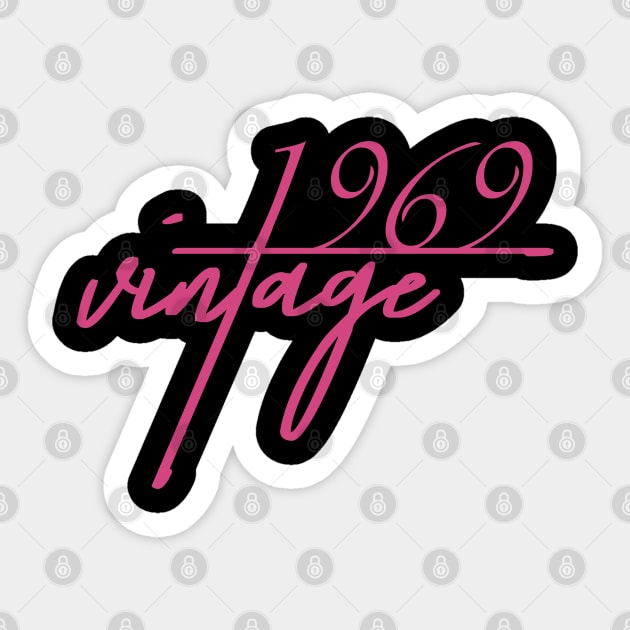 1969 Vintage. 51th Birthday Cool Gift Idea Sticker by FromHamburg